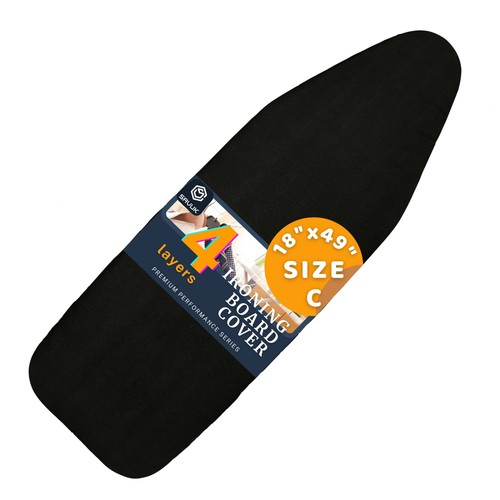 Black cotton ironing - black,