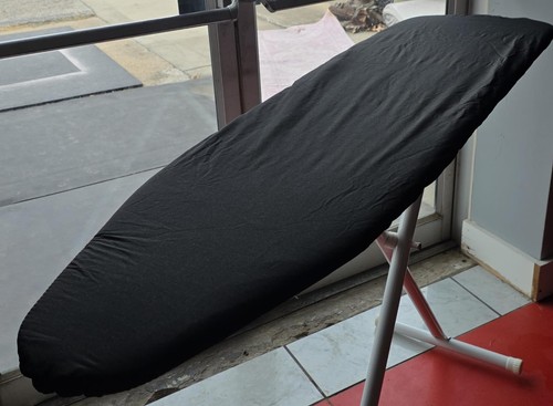 Black padded ironing board - black,