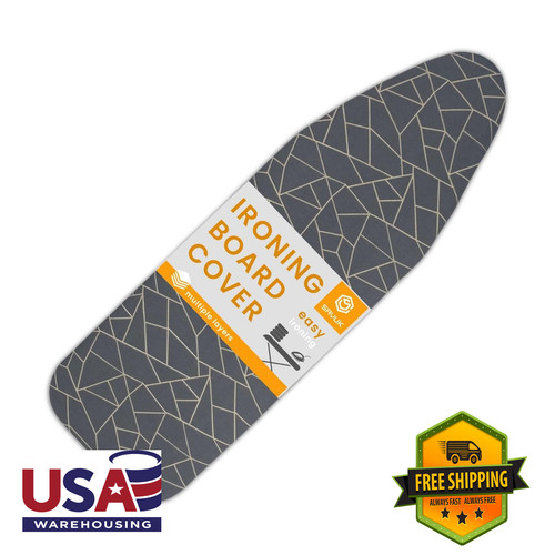 Ironing board cover and - board,